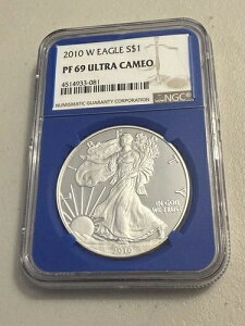 2010 W EAGLE S$1 NGC PF 69 ULTRA CAMEO NGC-�u���[ �R�A!