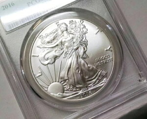 2016 �A�����J���C�[�O�� 1�I���X �t�@�[�X�g�X�g���C�N �t���b�O���x�� PCGS MS70 30���N�L�O #8498