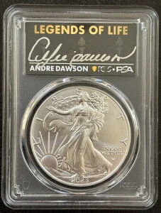 2023�N 1�h�� �V���o�[�C�[�O�� ���M�T�C������ �A���h���E�h�[�\�� PCGS MS70 �t�@�[�X�g�X�g���C�N #1054