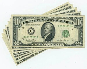 FR#2010 $10 1950 (7) 7���̘A�M������s�� �t�B���f���t�B�A DC-6110