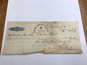 A&O- 1907�N �T�E�X�J�����C�i�B�`���[���X�g�� �I�����W���b�W No. 14 A.F.M. �F����؎�