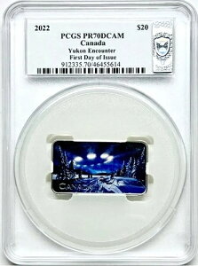 2022�N �J�i�_ 1�I���X �V���o�[ ���[�R�� �G���J�E���^�[ PCGS PR70DCAM FDI ~�X�U���i�E�u�����g