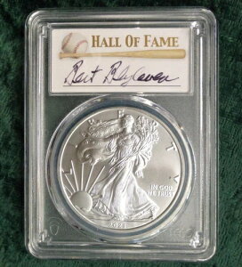 2021�N PCGS MS 70 ���s�����V���o�[�C�[�O�� 1�h���A�o�[�g�E�u�����x�����M�T�C������