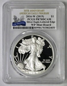 2016-W (2019) �v���[�t �V���o�[ PCGS PR70 DCAM ���^�[�h �G�b�W �E�F�X�g �|�C���g �z�[�h !!