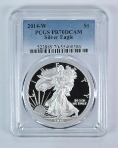 PR70 2014-W DCAM �A�����J���V���o�[�C�[�O�� PCGS �u���[���x��