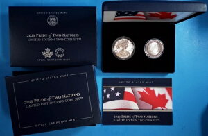 2023�N Pride of Twonations ����� 2�R�C���Z�b�g �V���o�[ $1 USD $1 CAD-