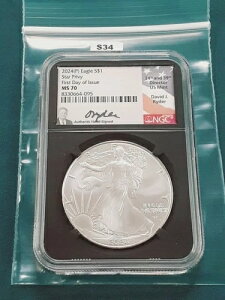 NGC MS70 2024 (P) �X�^�[�E�v���C���B �A�����J���E�V���o�[�E�C�[�O���I�f�r�b�h�EJ�E���C�_�[��������IS34