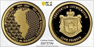 2024�N ���q�e���V���^�C�� �X�C�X�t����100���N�L�O ���� PF 69 DCAM �|�b�v1/2