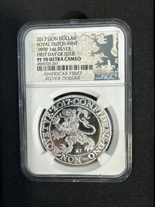 2017 ���C�I���h�� ���C�����_�b�` �V���o�[ 1oz NGC PF70 �E���g���J���I ���t�� CoA 1st-