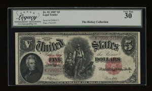 DBR 1907 $5 �E�b�h�`���b�p�[ Fr. 91 Legacy 30 �V���A�� K79986371