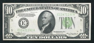 FR. 2004-Elgs 1934 $10 LGS ���C�g�O���[���V�[�� FRN ���b�`�����h�AVA GEM UNC *��*