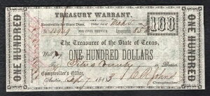 1863�N 100�h�������ȃ������g �e�L�T�X�B�I�[�X�e�B�� �������� ������