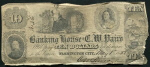 1852�N 10�h�� ��s�� C.W. PAIRO �p�� ���V���g��D.C.