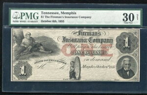 1855�N $1 ���h�m�ی���� �����t�B�X�A�e�l�V�[�B �p�~���� PMG VF-30