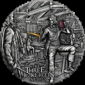 �j�E�G 2023 $5 ATHOS Three Musketeers 2�I���X �A���e�B�[�N�d�グ �V���o�[�R�C�� -