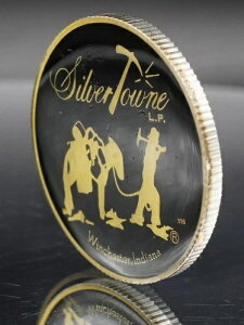 SilverTowne Prospecter Donkey ENAMELED 1oz 999 FINE Silver round + box C5066