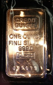 ONE Credit Swiss Essayeur Fondeur FAILED BANK 1oz 999 FINE �V���o�[ �A�[�g �o�[ C3415