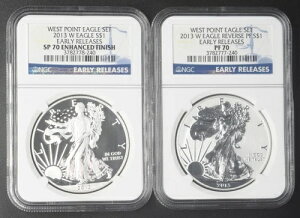 2013-W �V���o�[�C�[�O�� 2���Z�b�g PCGS SP & PF70 ER - COINGIANTS -