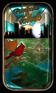 GEINER Welcome to TOLEDO Ohio #46/50 CMG �G�i���� 1oz 999 FINE �V���o�[�o�[ C3928