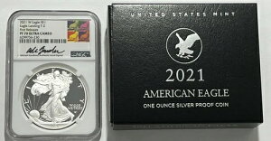 2021 W $1 NGC PF70 �t�@�[�X�g�����[�X �C�[�O�������f�B���O T-2 �}�C�P���E�K�E�f�B�I�\�V�O�l�`���[