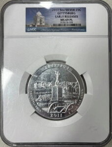 2011�N 25�Z���g 5�I���X �␻ �Q�e�B�X�o�[�O �N�H�[�^�[ NGC MS69PL �A�[���[�����[�X (098)