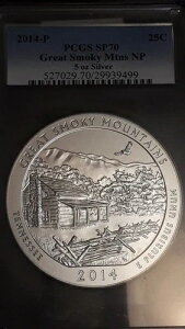 2014�N P �O���[�g�E�X���[�L�[�E�}�E���e���Y NP 5�I���X �V���o�[ ATB 25�Z���g PCGS SP70