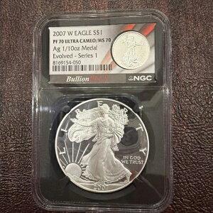Bullion Plus Evolved - �V���[�Y1 - �f���A���R�C���X���u - 2007 ASE PF70UC 1�I���X+1/10���