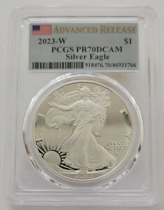 2023-W PCGS PR70DCAM �V���o�[�C�[�O�� �A�h�o���X�����[�X �t���b�O���x��