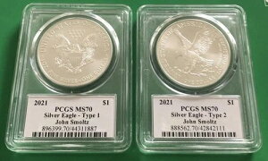 �W�����E�X�����c�E�I�[�g 2021 PSA/PCGS �V���o�[�C�[�O�� MS70 ���X�g1&2 �t�@�[�X�g���W�F���h���C�t