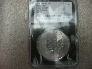 2018 NGC MS 70 ���������[�X �J�i�_ ���[�v�����[�t���� 1�I���X .9999
