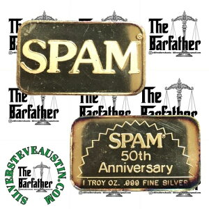 SPAM 50���N�L�O 1�g���C�I���X 999 �V���o�[�o�[ �S�[���f���X�e�[�g�~���g GOLD-31 ���A