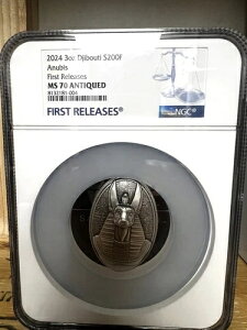 2024�N 3�I���X .999 ���� �W�u�` �A�k�r�X ���^�R�C�� NGC MS70 �A���e�B�[�N FR