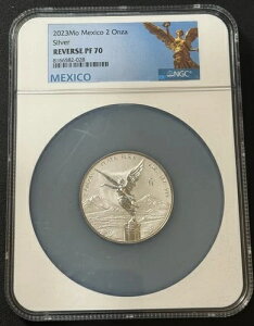 2023�N 2�I���X .999 �V���o�[ ���L�V�R Mo Libertad ���o�[�X�v���[�t NGC ���o�[�X PF 70 Lib Lab