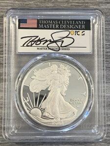 2023W- �A�����J���V���o�[�C�[�O��- PCGS- PR70DCAM- �A�h�o���X�����[�X- �N���[�u�����h- �}�O�i���E�I�v�X