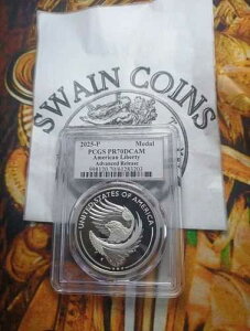 2025-P �A�����J���R�M�́u�T���t�����[�v PCGS PR70 �A�h�o���X�h�E�����E�_���X�g�� Ex112