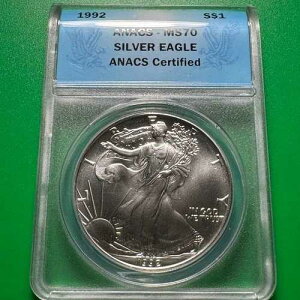 1992�N�� �V���o�[�C�[�O�� ANACS MS70 00087