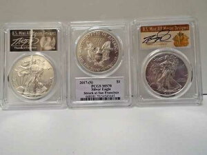 3���Z�b�g*2017 (S)*ASE PCGS MS70 �N���[�u�����h�t���[�_���A�A�[���f�R�A�l�C�e�B�u