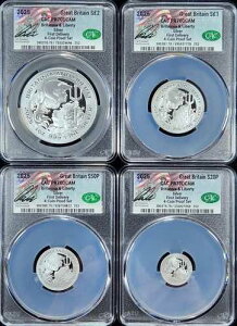 2025�N �p�� �u���^�j�A�����o�e�B �v���[�t�V���o�[ 4���Z�b�g | CAC PR70DCAM