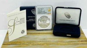 NGC 2021 W �A�����J���C�[�O�� $1 ��͕t���C�[�O�� T-1 �t�@�[�X�g�����[�X PF70 �E���g���J���I