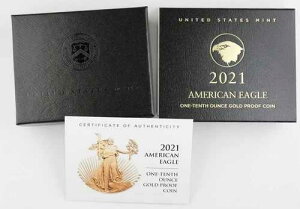 2021 W $5 1/10�I���X �S�[���h �A�����J���C�[�O�� �v���[�t�R�C�� +�{�b�N�X & COA �C�i�E�K�X�N�^�C�v 2