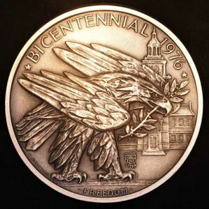 1976�N7��4�� FREEDOM Eagle �x���W���~���E�t�����N���� ���R�̏� 4�I���X �V���o�[ ���E���h C2400