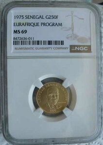 �Z�l�K�� 1975�N ���� 250�t���� NGC MS-69 ���[���t���N�E�v���O�����i���s����1,000���j