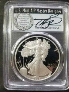 1992�N S�v���[�t �A�����J���V���o�[�C�[�O�� 1�I���X PCGS PR70 �g�[�}�X�E�N���[�u�����h POP 7 ���A