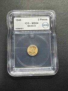 ���L�V�R 1946�N Mo 2 Dos Pesos ���� MS64 �j�A�W�F�� BU ���Ɋ� ���s������