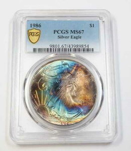 1986�N PCGS MS 67 �g�[�� �A�����J���O�� �V���o�[ �A�����J���C�[�O�� - �č��R�C�� $1 #39655A