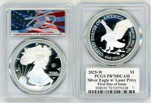 2025-W ASE ���[�U�[ �v���r�[�t�� PR70DCAM PCGS FDOI T. �N���[�u�����h��
