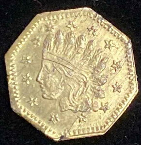 1857�N �I�N�^�S�� �t���N�V���i�� �S�[���h �J���t�H���j�A�ʉ� 1/2�h�� �o�� MW96