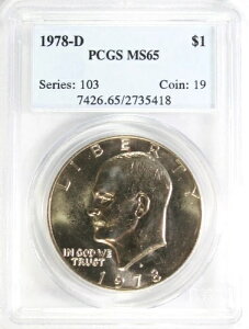 1978-D �N���b�h �A�C�[���n���[ �h�� PCGS MS 65 #GA5-18�u�����F��ԍ��v