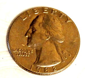 1982�N�N�H�[�^�[�uP�܂���D�}�[�N�̓h��Ԃ��v�����̉��̃G���[��In God We Trust