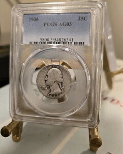 1936�N���V���g���N�H�[�^�[ - PCGS AG03
